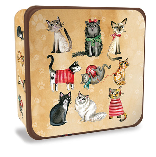 Cats in Jumpers Embossed Tin 160g
