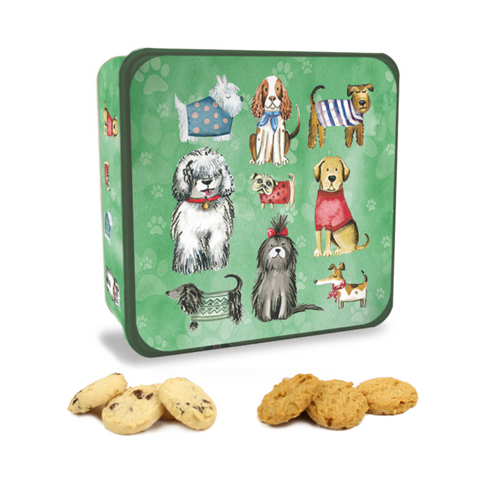 Dogs in Jumpers Embossed Tin 160g