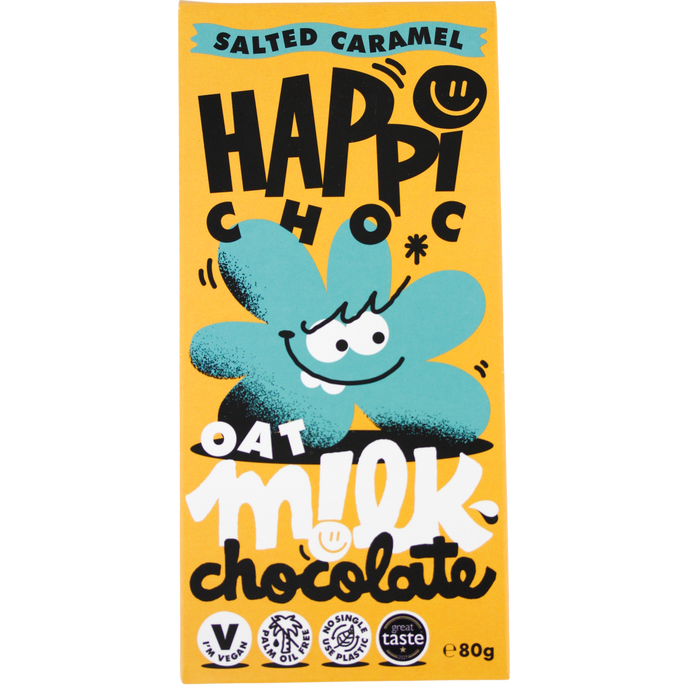 Happi Oat Blocks Salted Caramel 80g