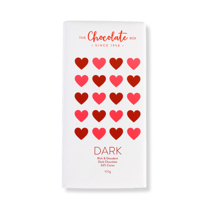 Heart Dark Chocolate Block