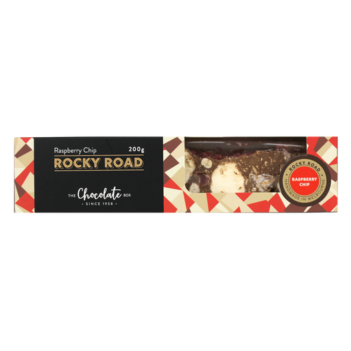 Milk Raspberry Chips & Jellies Rocky Road Box 200g