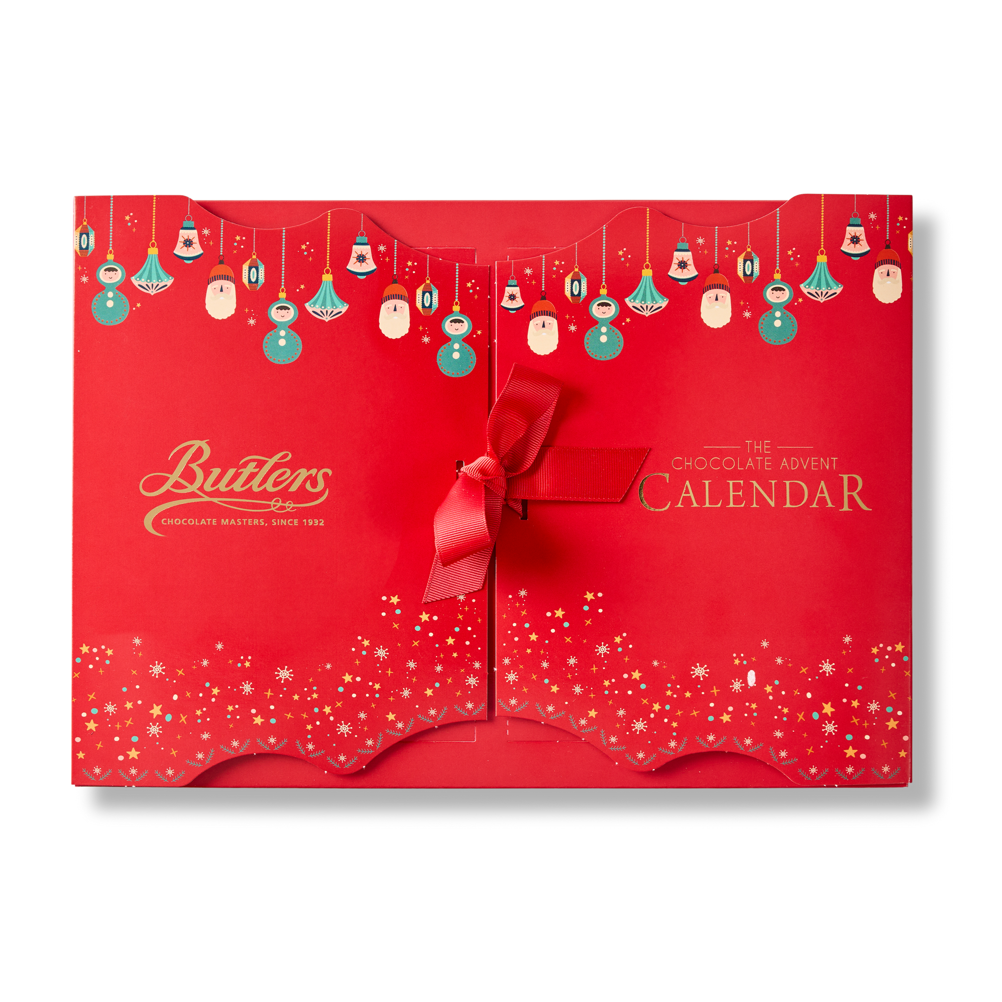 Milk, Dark and White Chocolate Advent Calendar 350g — Chocolate Box