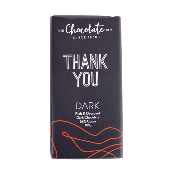 Thank You Dark Chocolate Block