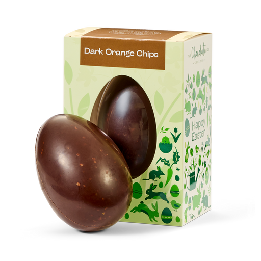 Deluxe Gift Egg Dark Chocolate with Orange Chips 150g