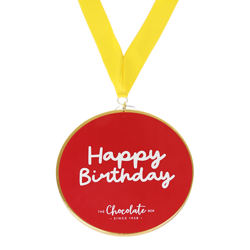 Giant Gold Medal "Happy Birthday" 90g