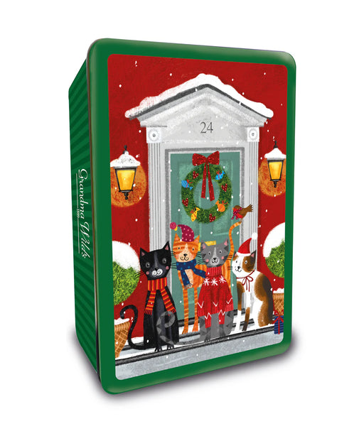 Snowy Cats on Doorsteps Assorted Biscuits 300g