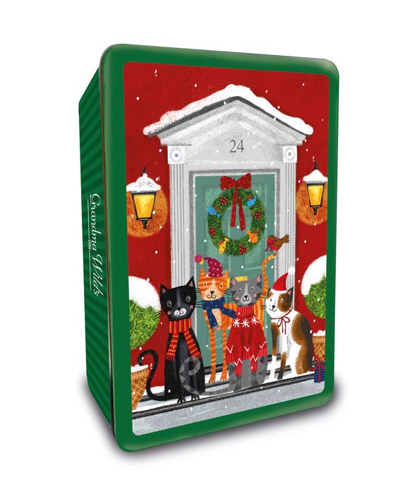 Snowy Cats on Doorsteps Assorted Biscuits 300g