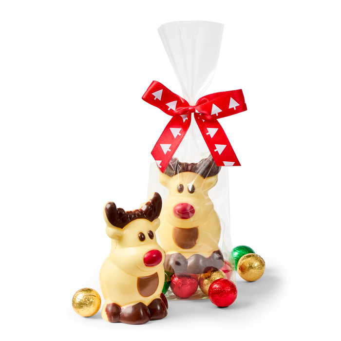 Christmas White Chocolate Rudolf Reindeers and Baubles 78g