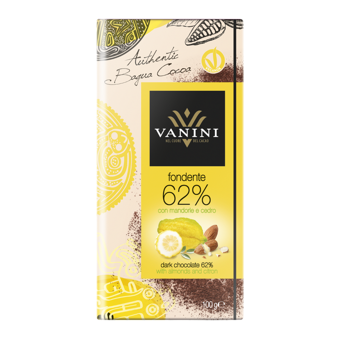 Vanini Block Dark Almond Citron 100g