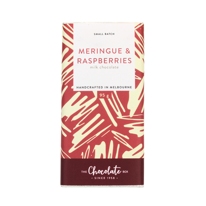 Milk Meringue and Raspberry Block, 95g *Small Batch*