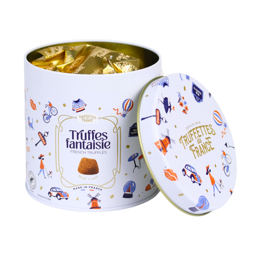 French Dusted Truffles Blue Tin 250g