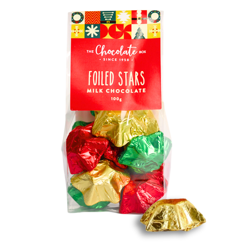 Christmas Milk Chocolate Stars 100g