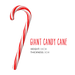 Giant Candy Cane 300g