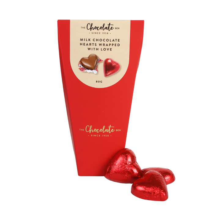 Milk Mini Hearts in Diamond Pouch 80g