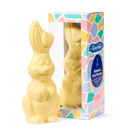 White Nibbles the Laughing Bunny 30cm 350g