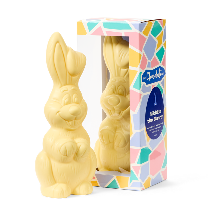 White Nibbles the Laughing Bunny 30cm 350g