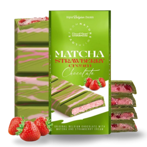Matcha Strawberry Cream Block 95g