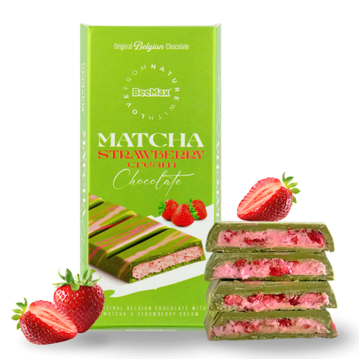 Matcha Strawberry Cream Block 95g
