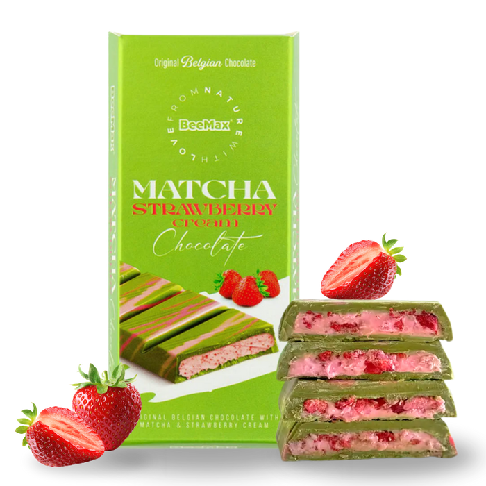 Matcha Strawberry Cream Block 95g