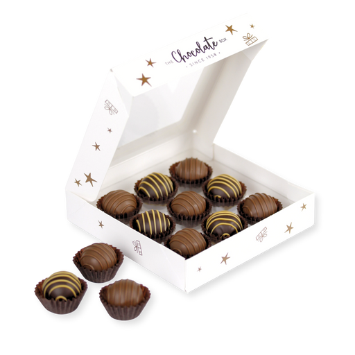 Zesty Dark Orange and Creamy Milk Truffles Box 120g (9pc)