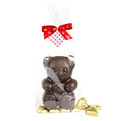 Teddy Bear with Hearts Dark 240g