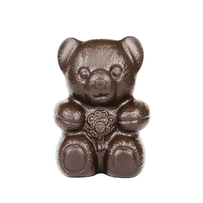 Teddy Bear with Hearts Dark 240g
