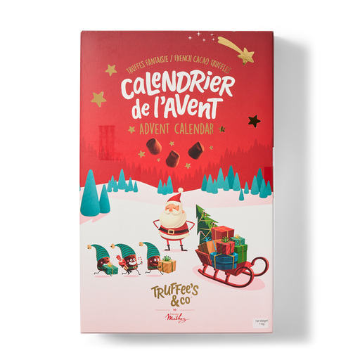 French Dark Chocolate Truffle Advent Calendar 170g