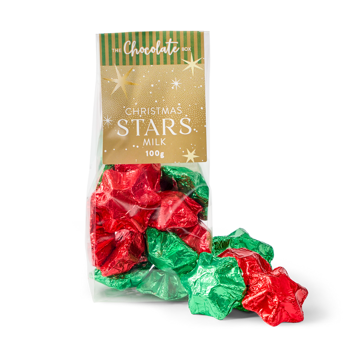 Milk Chocolate Foiled Stars 100g