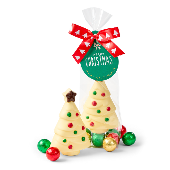 White Starry Tree with Baubles 78g