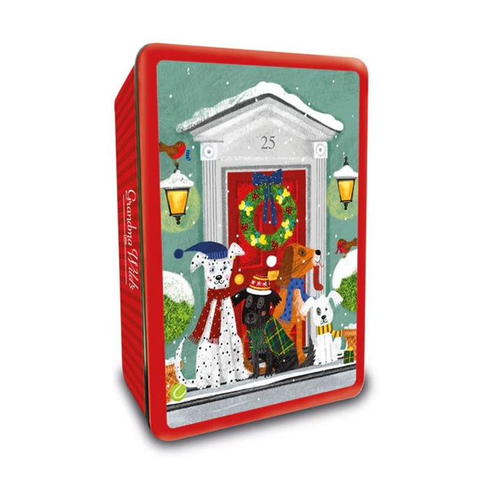 Snowy Dogs on Doorsteps  Assorted Biscuits 300g