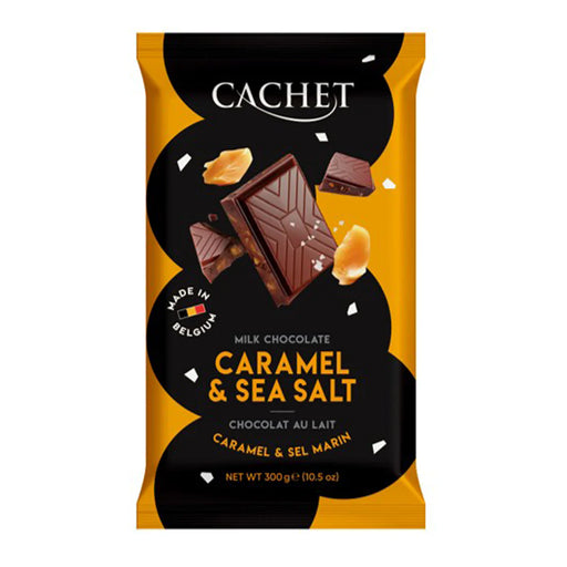 Caramel & Sea Salt Milk Chocolate Block 300g