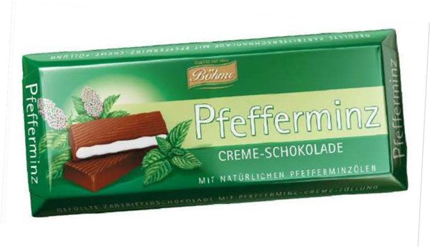 Bohme (Halloren) Filled Peppermint Bar 100g