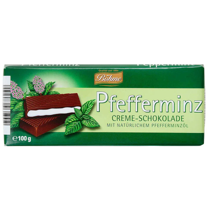 Bohme (Halloren) Filled Peppermint Bar 100g
