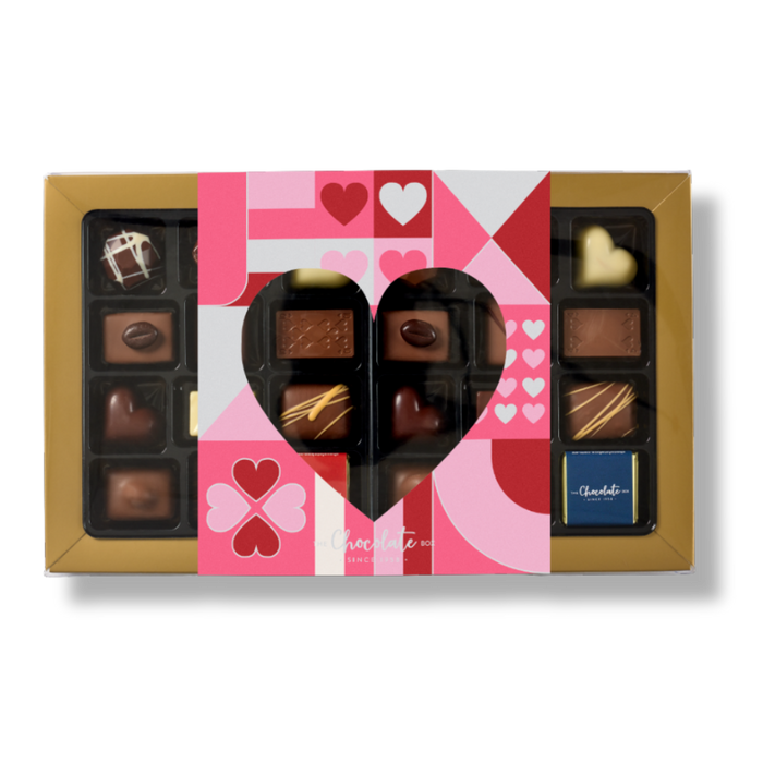 Classic Assorted Chocolate Box in Heart Sleeve 355g