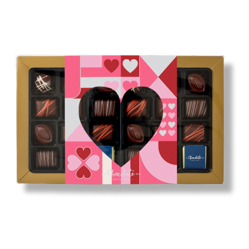 Classic Dark Chocolate Box in Heart Sleeve 355g