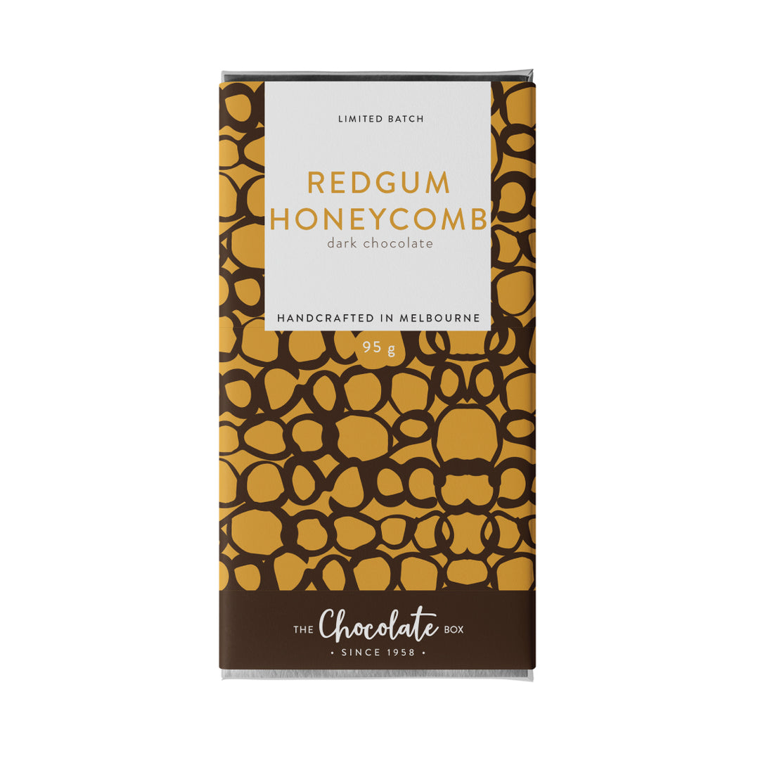 Dark Red Gum Honeycomb Block, 95g — Chocolate Box