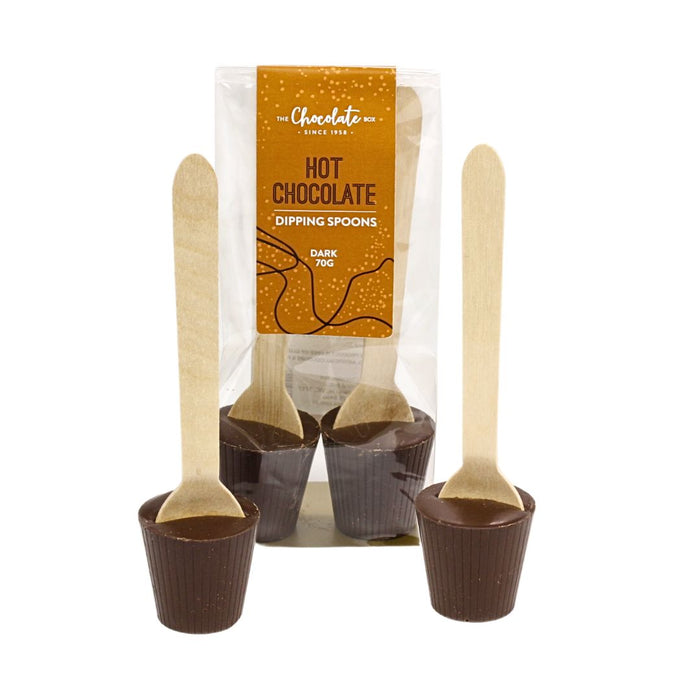 Hot Chocolate Dipping Spoons Dark 2pk 70g