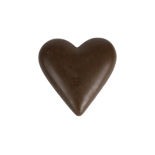Foiled Heart Solid Dark 100g