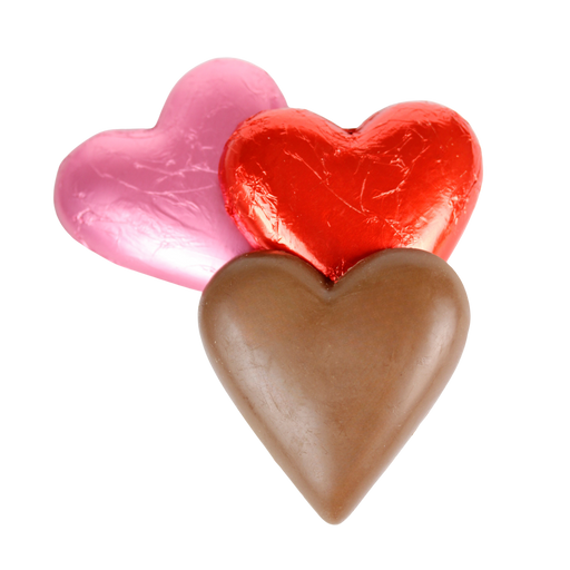 Foiled Heart Solid Milk 100g