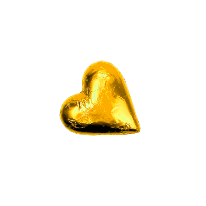 Foiled Heart Solid Dark 100g