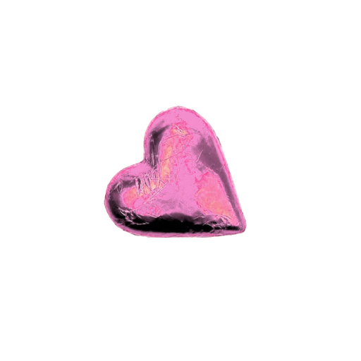 Foiled Heart Solid Milk 100g