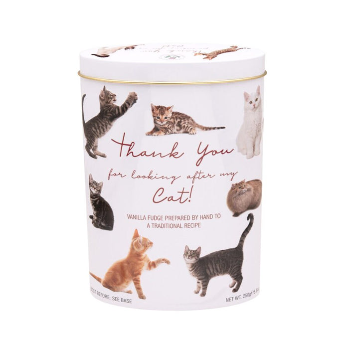 Thank You Cat Vanilla Fudge Tin 250g