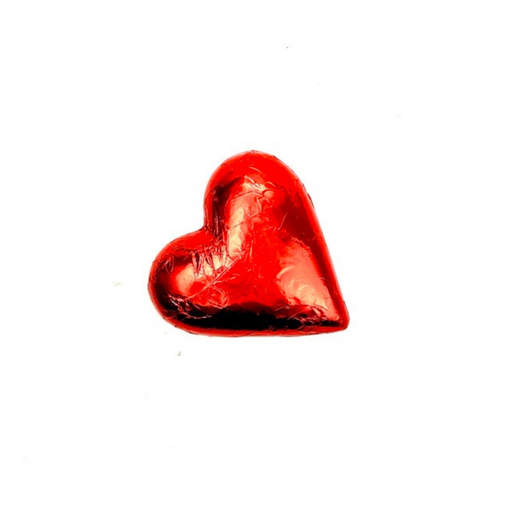Foiled Heart Solid Milk 100g