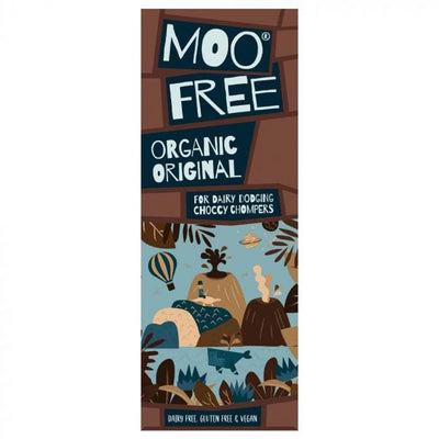 Moo Free Block, Organic, Dairy Free, Vegan, Original Cocoa Bar 80g