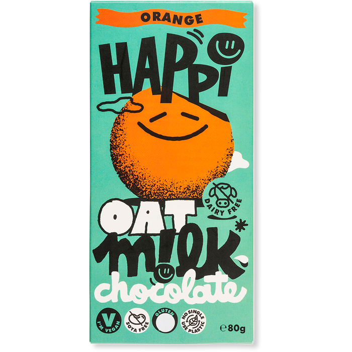 Happi Oat Blocks Orange Chocolate 80g