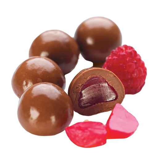 Raspberries, Milk Chocolate 1kg Bag