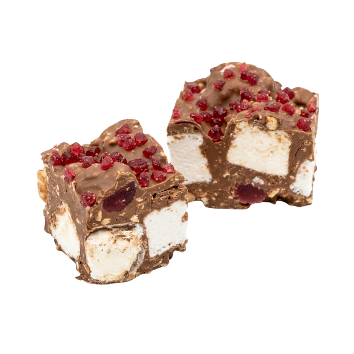 Milk Raspberry Chips & Jellies Rocky Road Box 200g