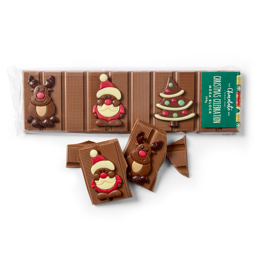 Christmas Celebration Mega Block Milk Chocolate 250g