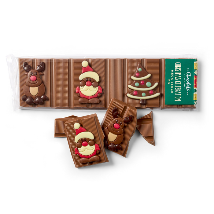 Christmas Celebration Mega Block Milk Chocolate 250g