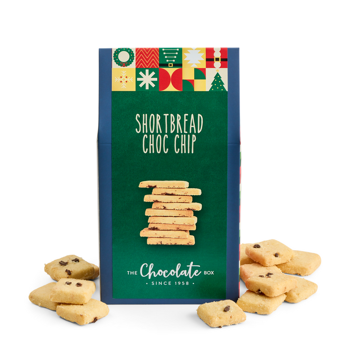 Christmas Choc Chip Shortbread Bites Box 200g